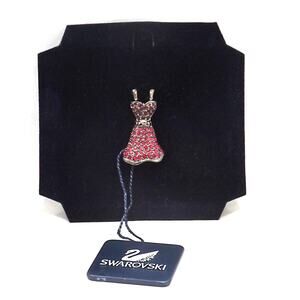 Swarovski Red Dress Brooch – Crystal Rhinestone Pin, Women’s Heart Health 2003